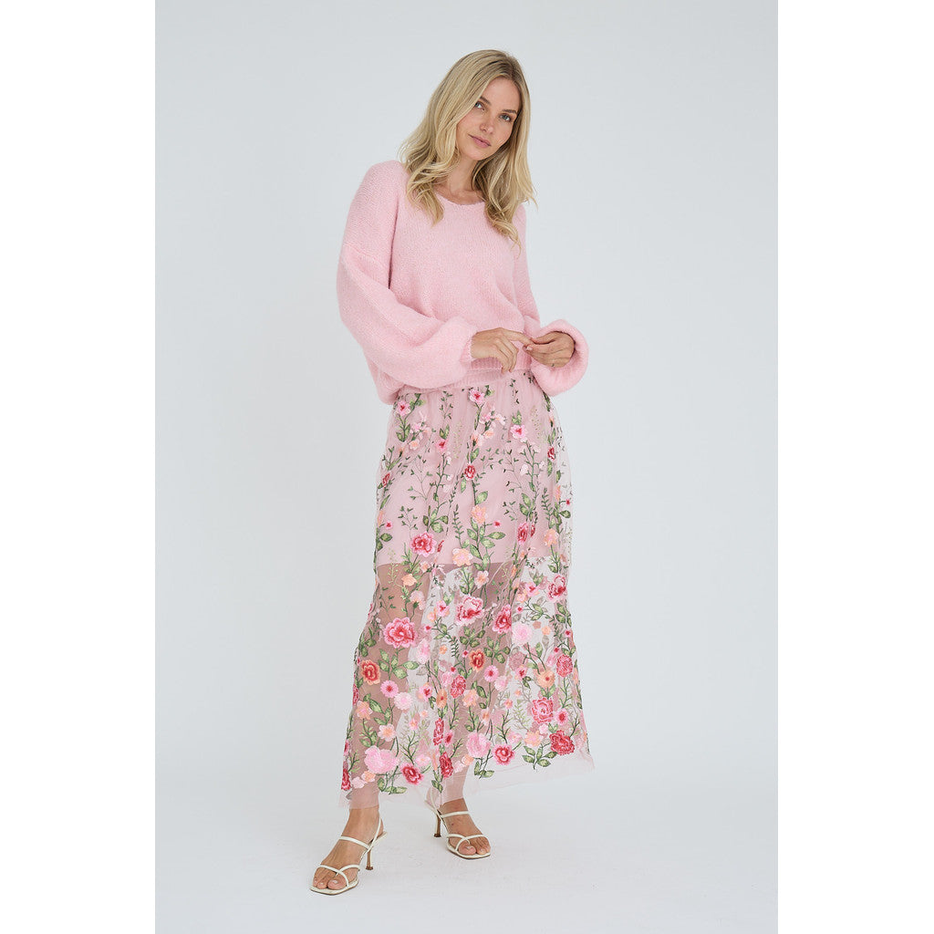 Fuschia Skirt Rose Red