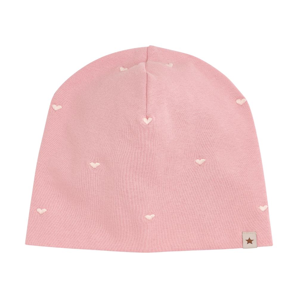 Beanie Rib Embroidery Pale Mauve