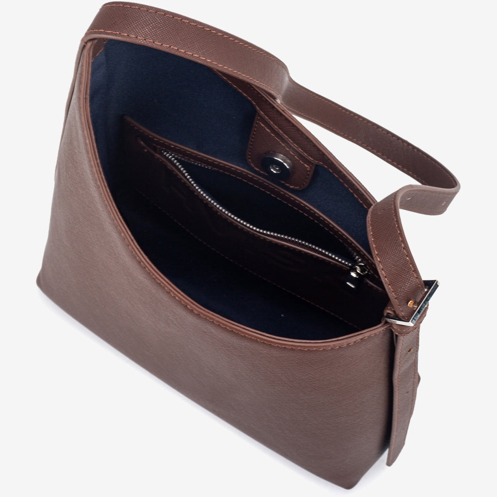 Nova Saffiano Dark Brown