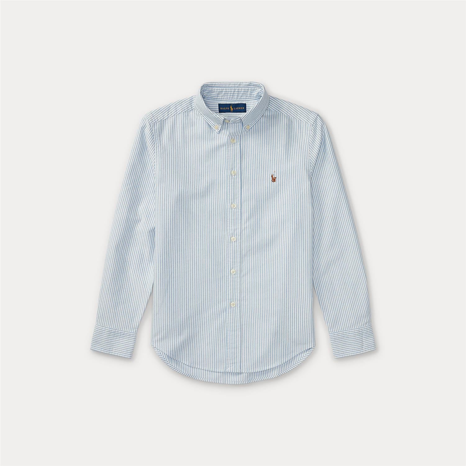 Classic Oxford Ls Shirt Lt Blue Stripe