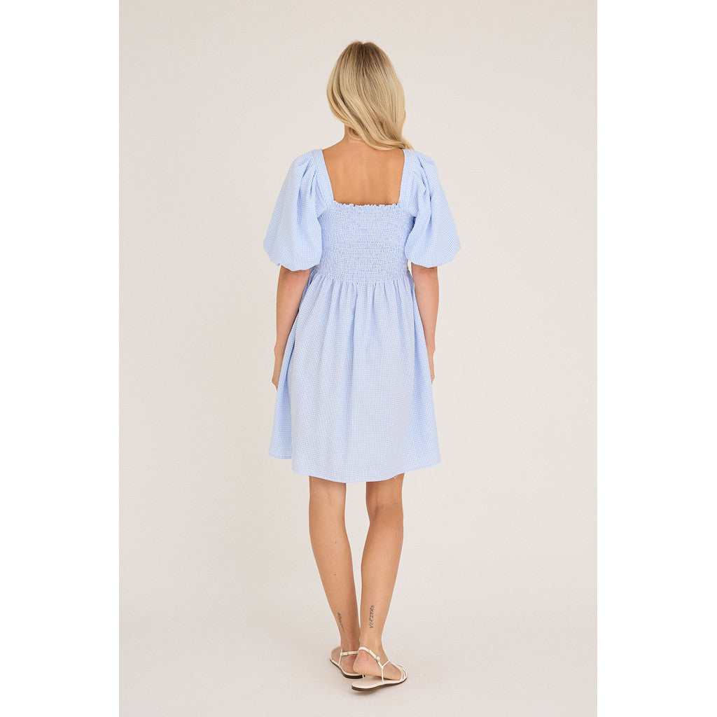 Cheri Short Dress Light Blue