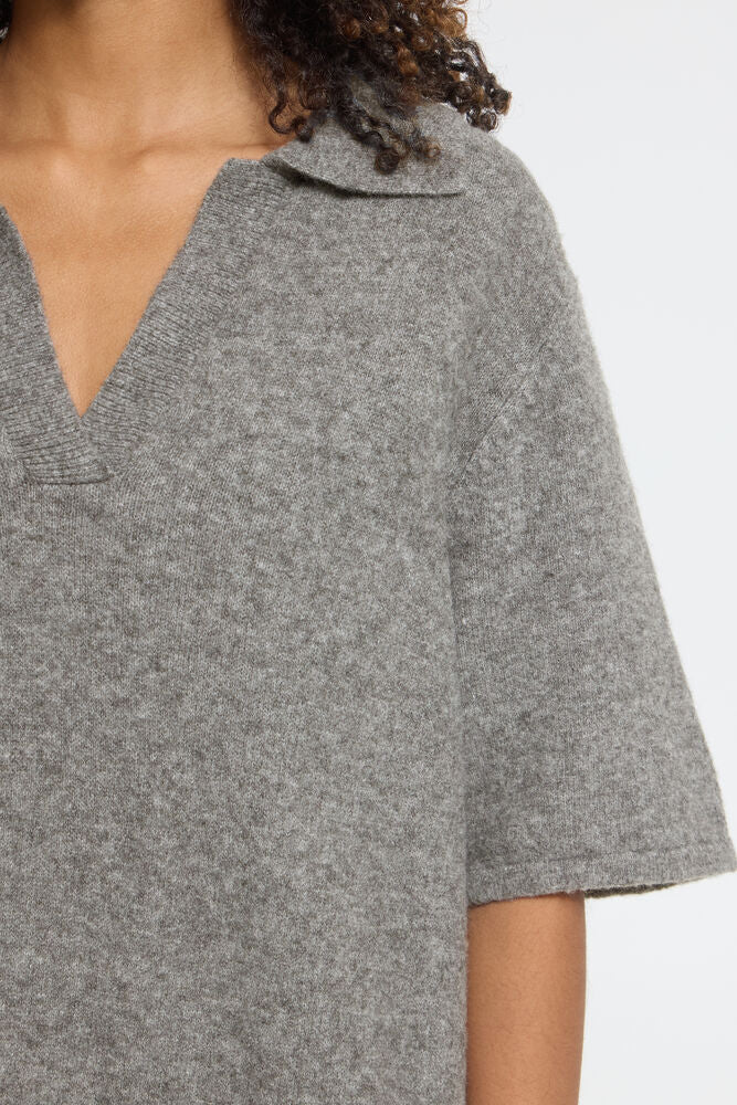 Dasila Dress Asphalt Melange Grey