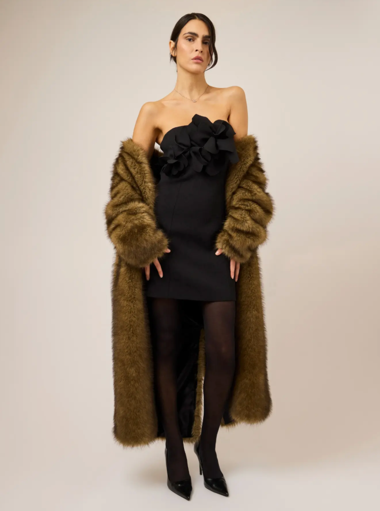 YASSHARMA Bandeau Dress Sharkskin