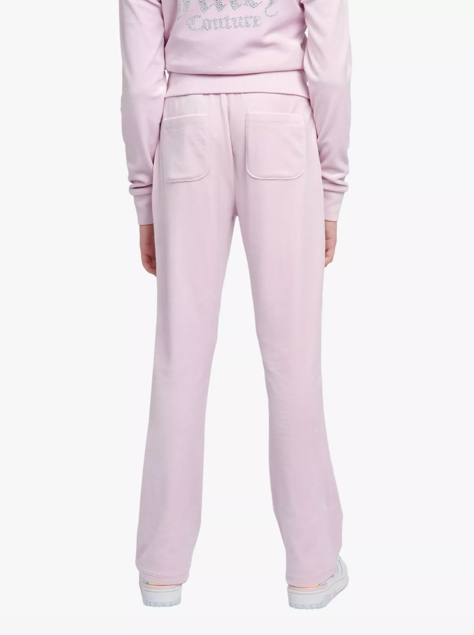 Diamante Velour Bootcut Jogger Lavender Fog