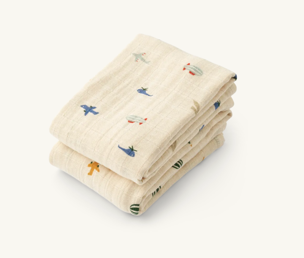 Lewis Muslin Cloth 2-Pack Aviator Ecru