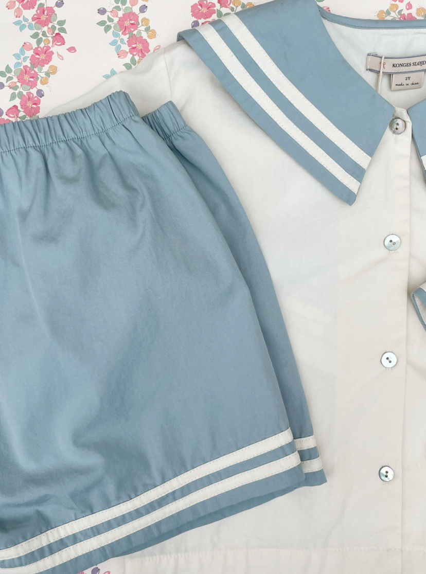 Celebration Sailor Shorts Gots Ashley Blue
