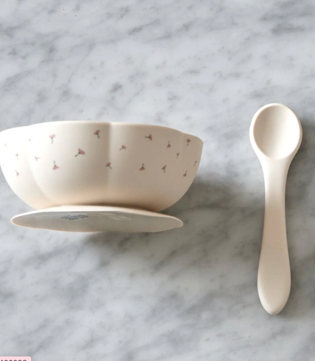 Poppy in Bloom Bowl & Spoon Set