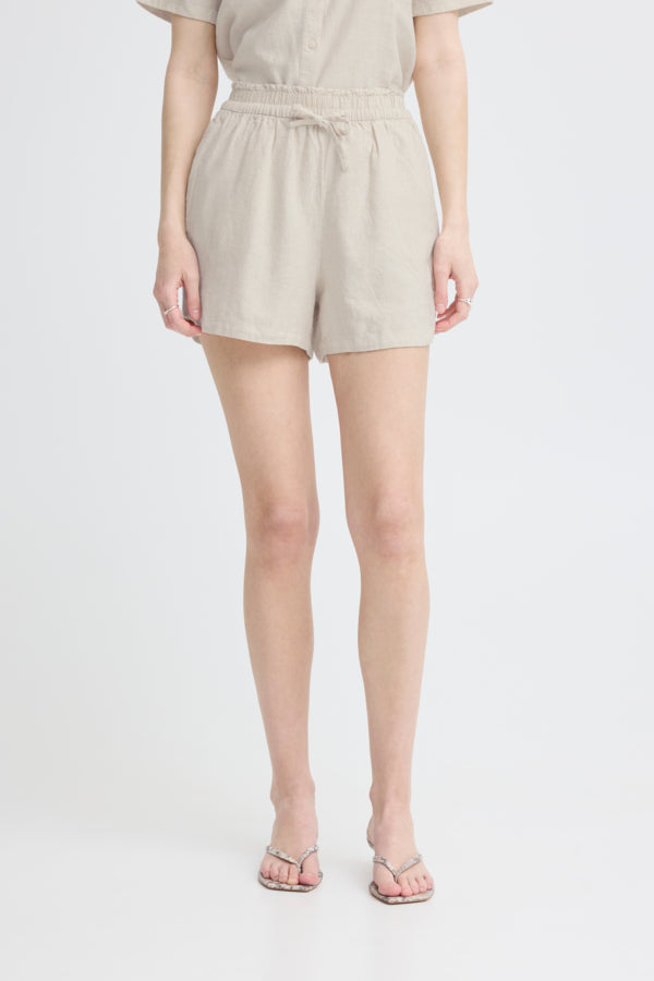 Linno Shorts Natural Ecru