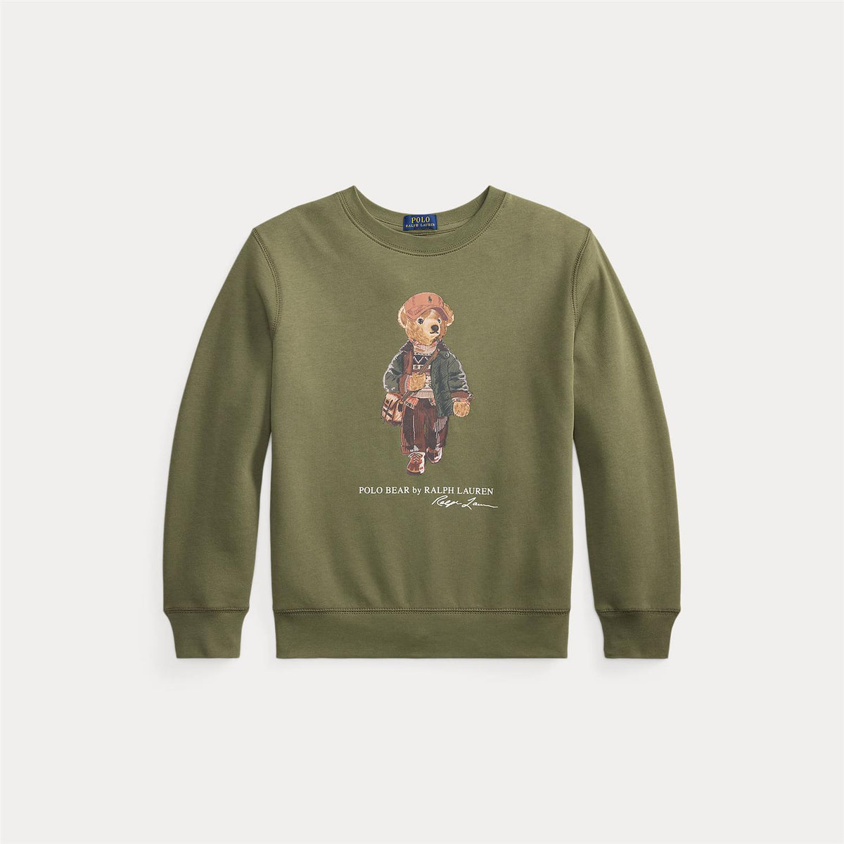 Polo Bear Fleece Sweatshirt Cruise Olive
