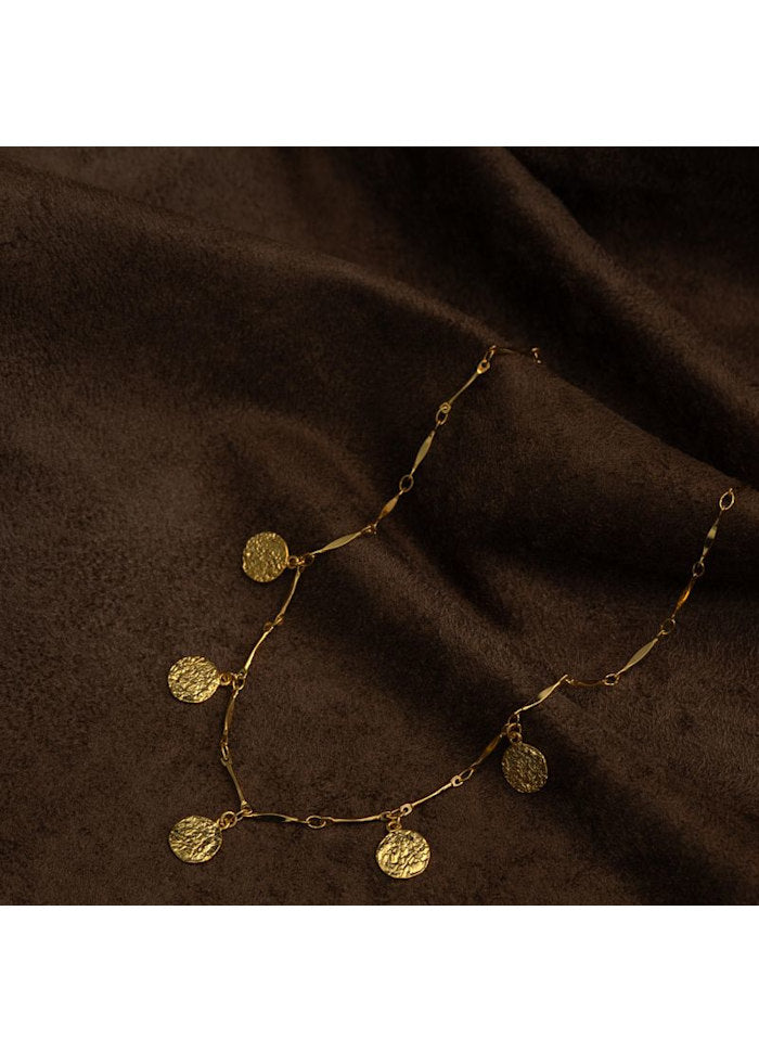 Molten Coin Multi Drop Necklace