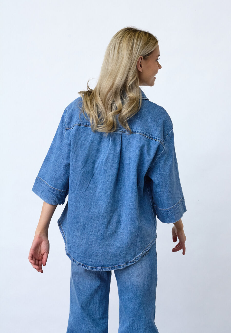 Olea Jacket Mid Blue