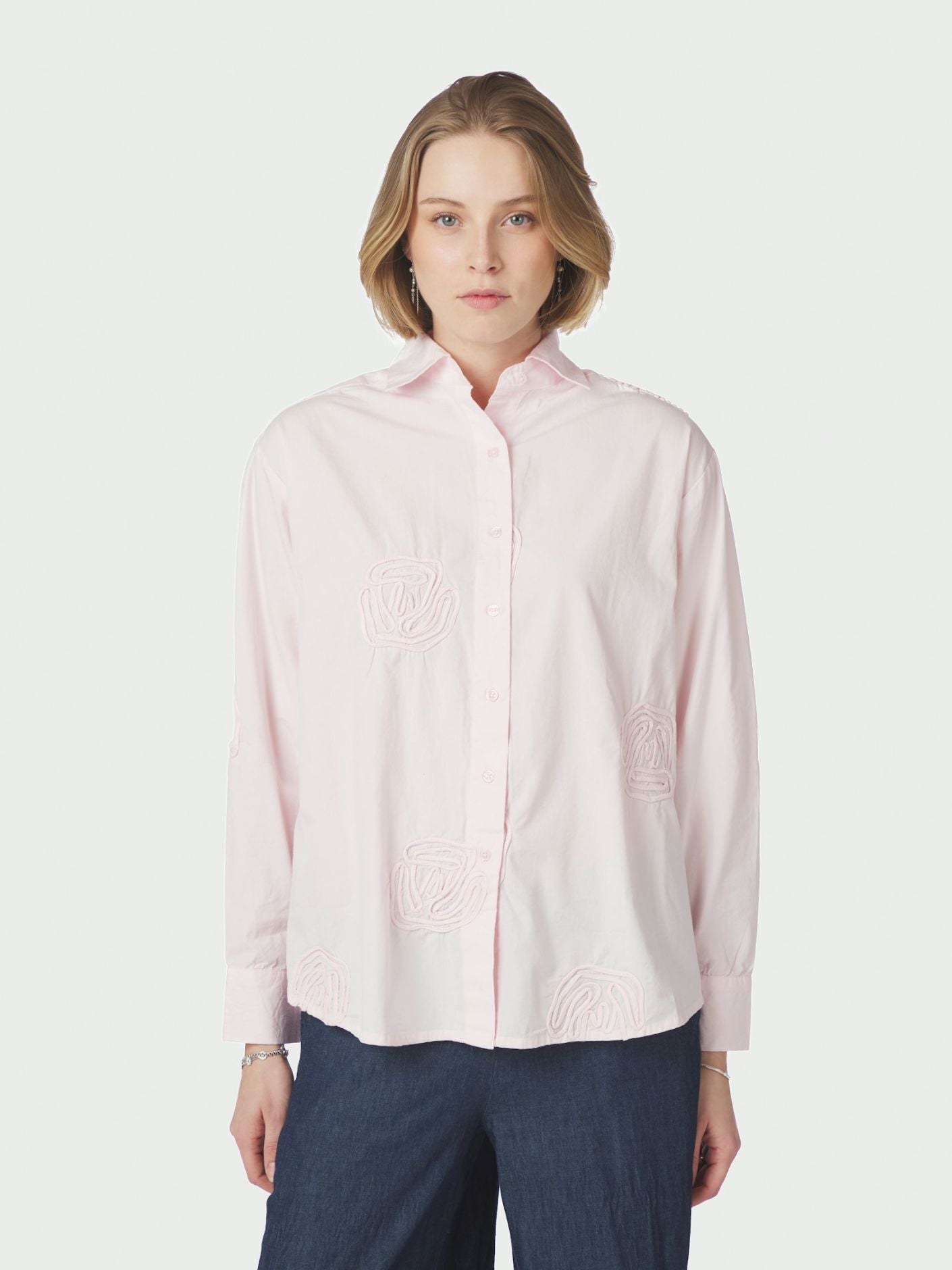 Dalma Dori Emb Shirt Light Pink