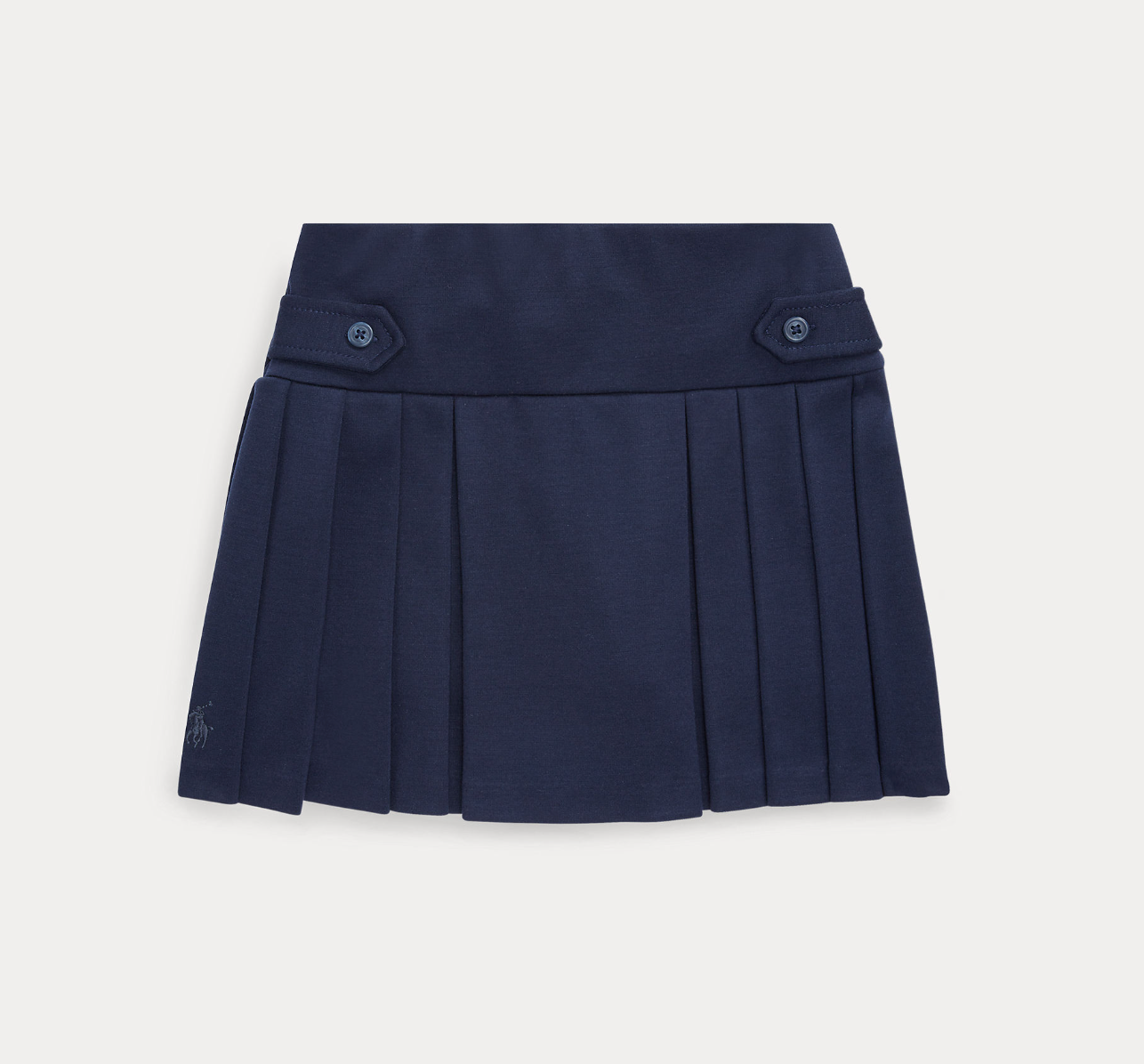 Pleated Ponte Skort RL Navy