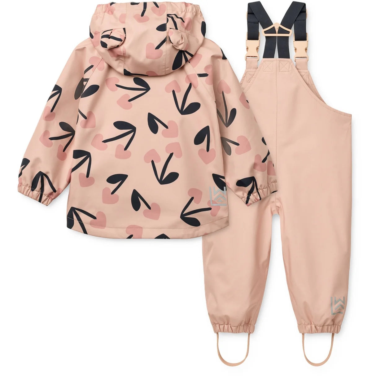 Manu Rainwear Set Mega Cherry Heart/Rosey Mix