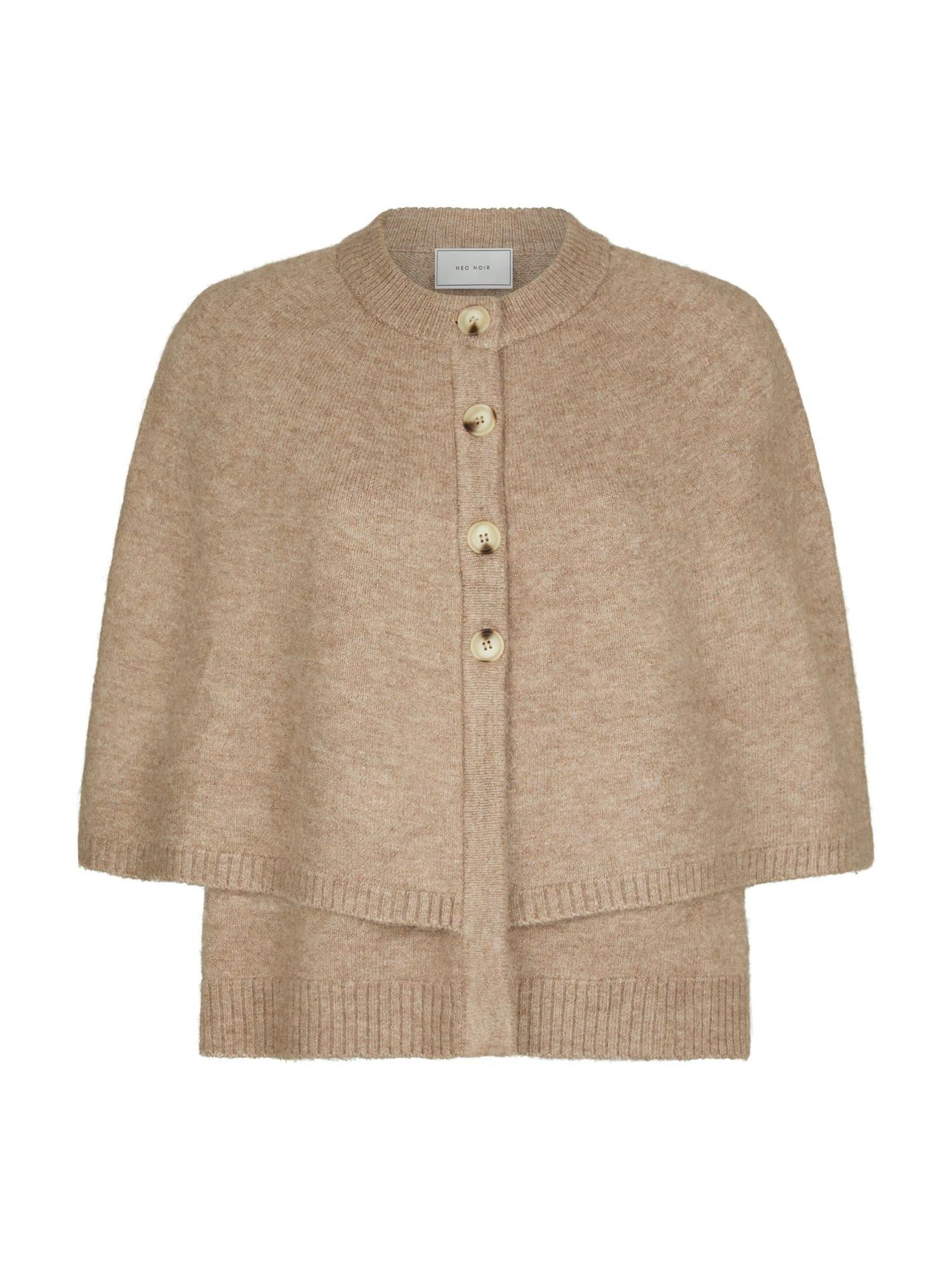 Josei Double Knit Cape Beige Melange