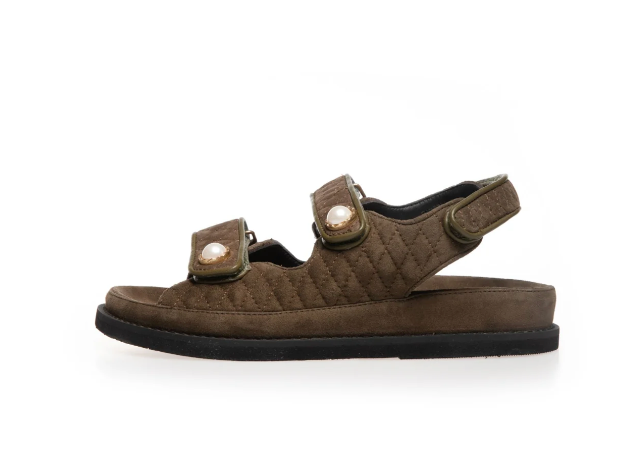 The Pearl Sandal Army Green