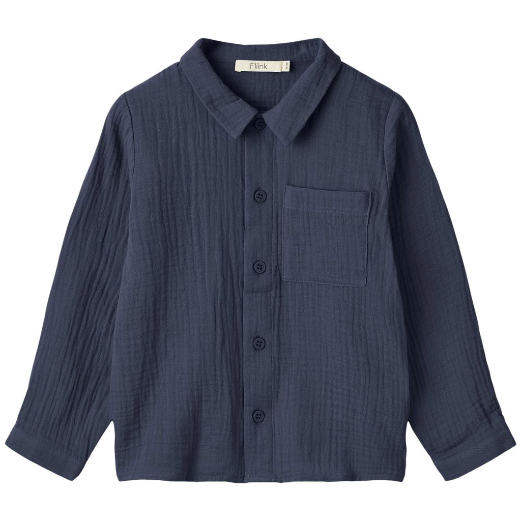 Elmo Langermet Skjorte Insignia Blue