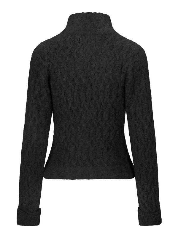 Nelly Alpaca Cardigan Black