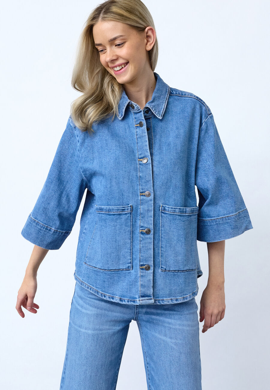 Olea Jacket Mid Blue
