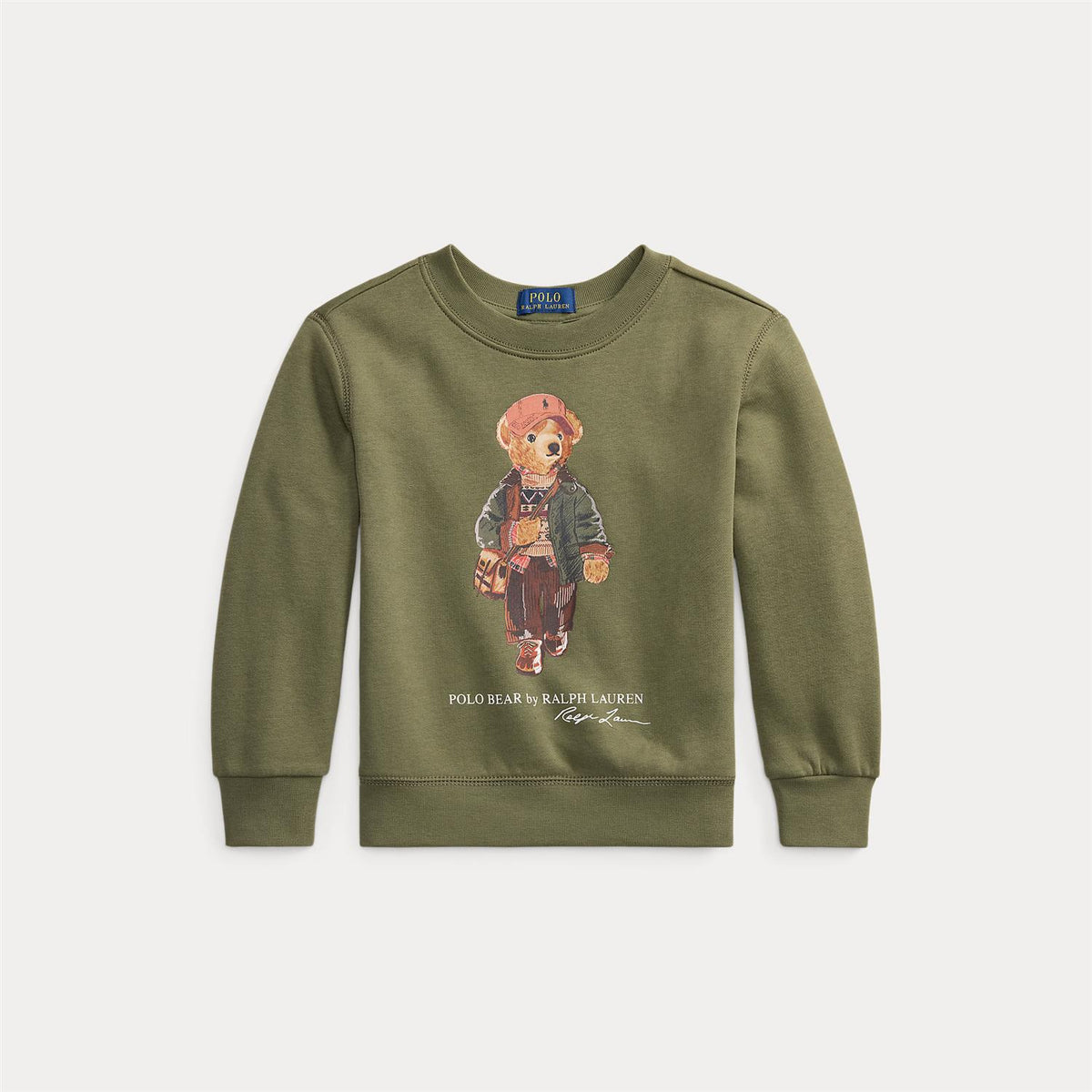 Polo Bear Fleece Sweatshirt Cruise Olive