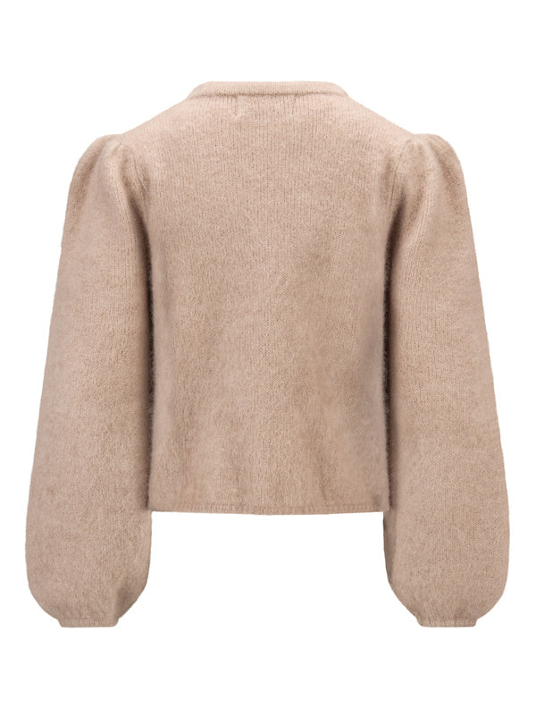 Amelia Chunky Cardigan Hazel Beige