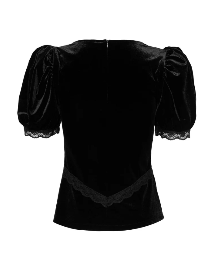 Francis Velvet Top Black Velvet