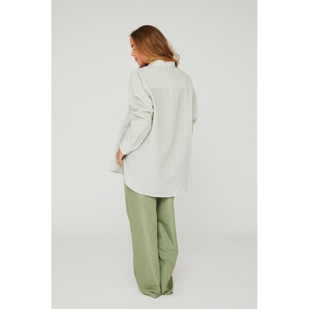 Sonja Shirt Green White