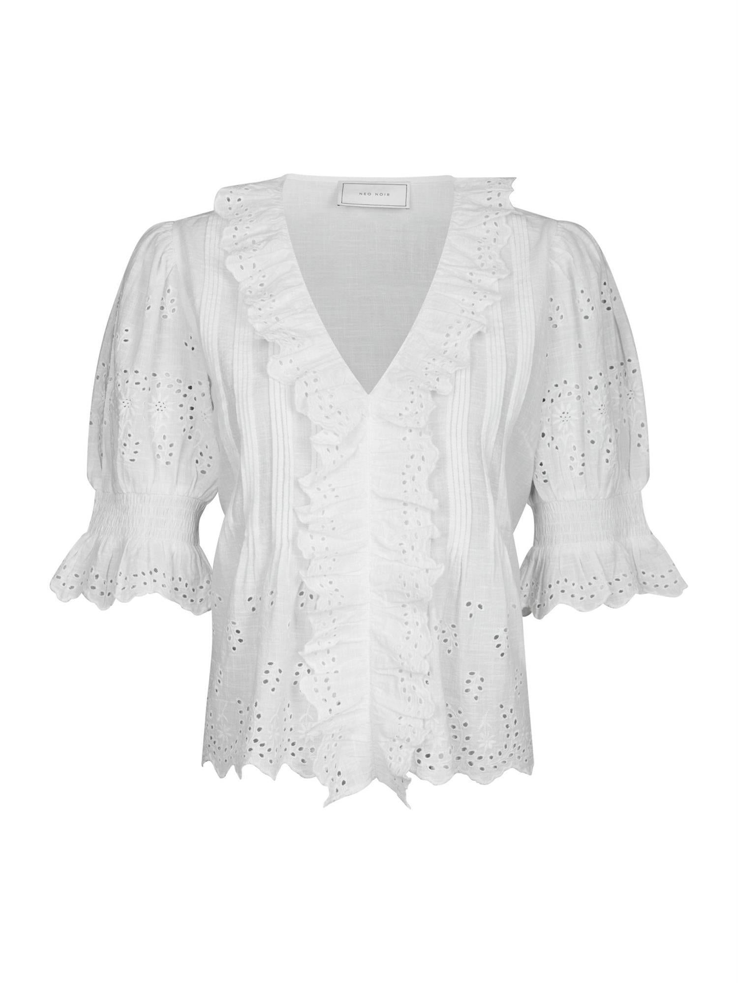 Talise Emb Blouse White