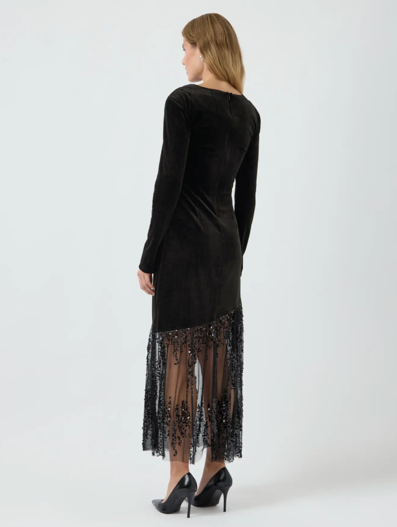 YASTERA Long Dress Black