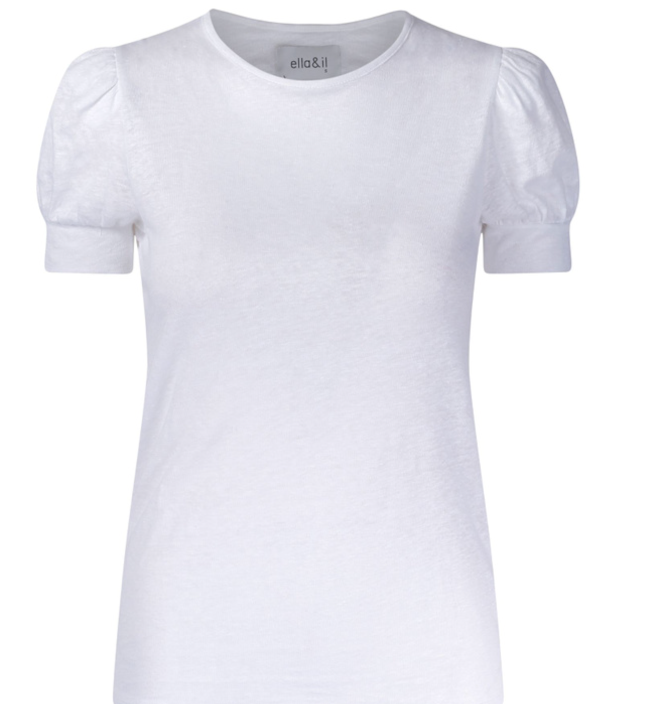 Madeleine Linen Tee White