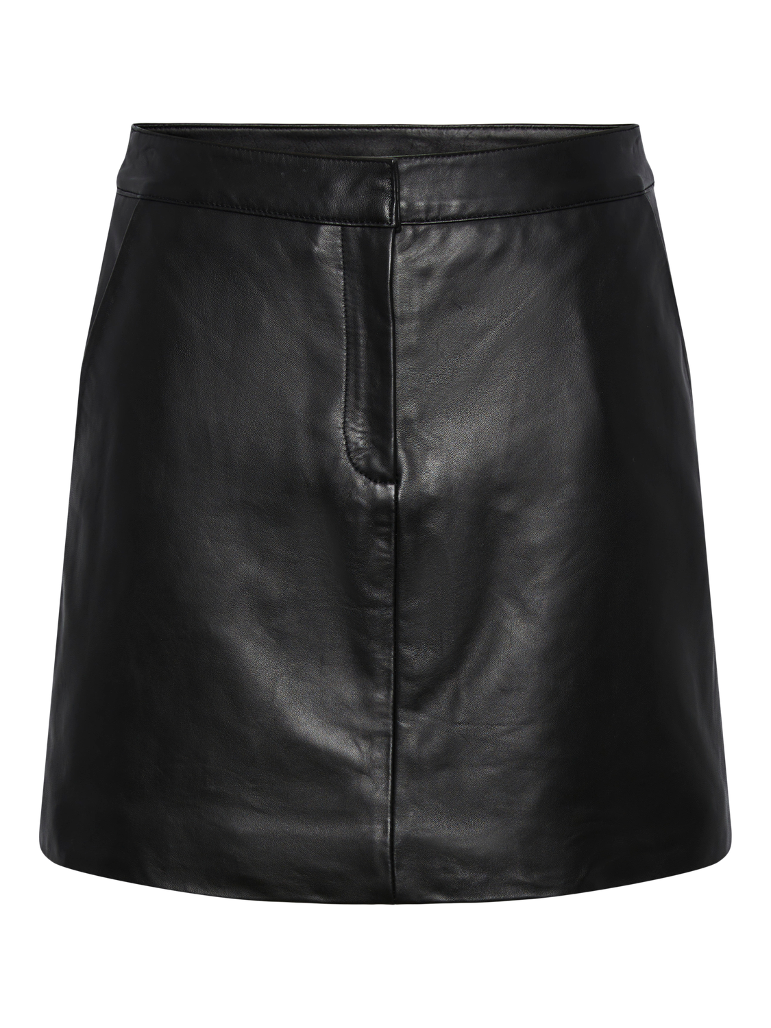 YASLYMA HMW Leather Skirt Black