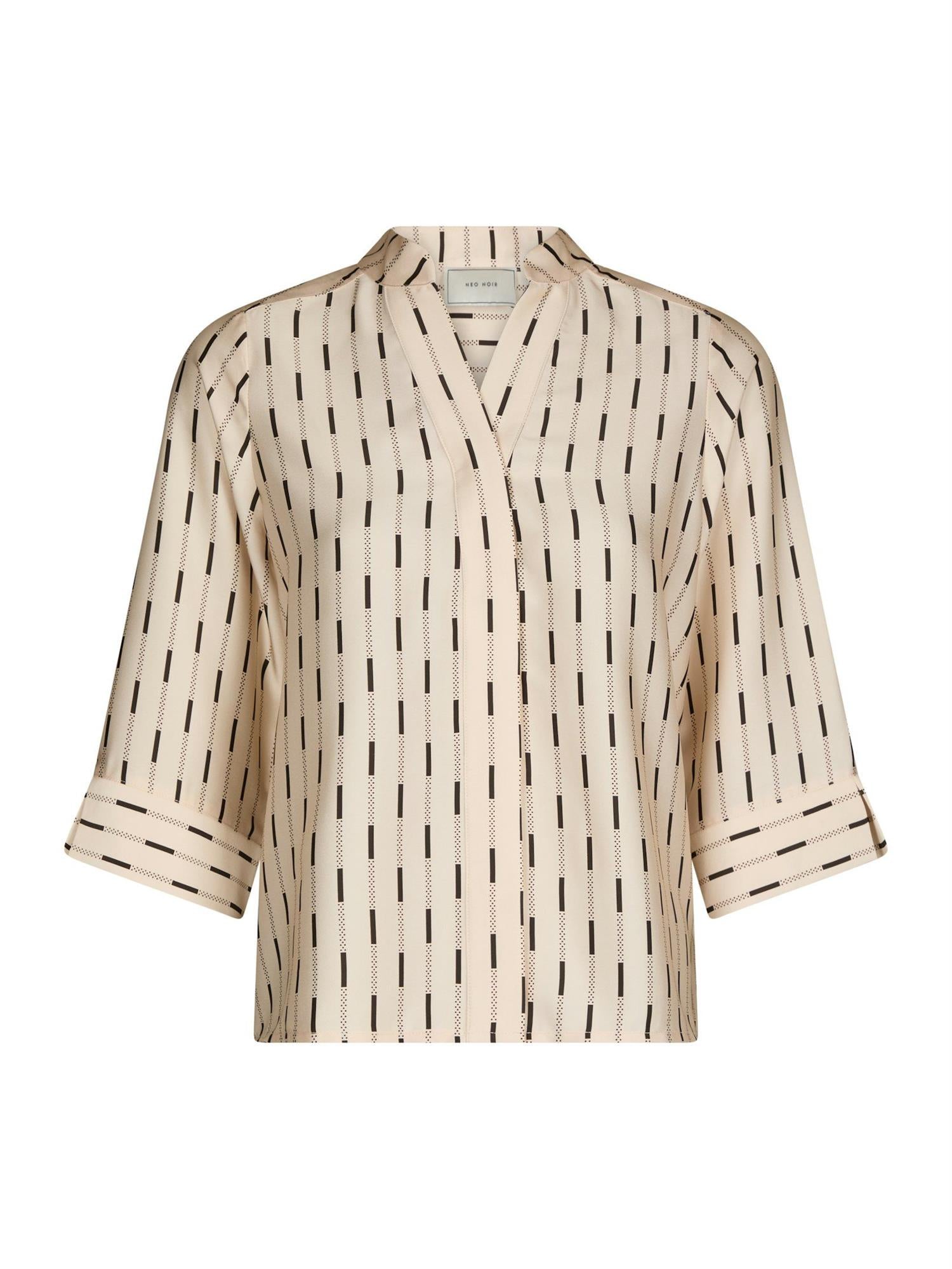Camile Print Blouse Creme