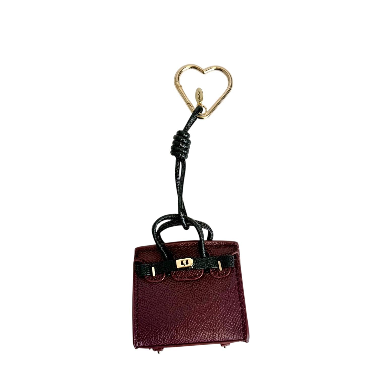 Bag Charm Veske Burgunder