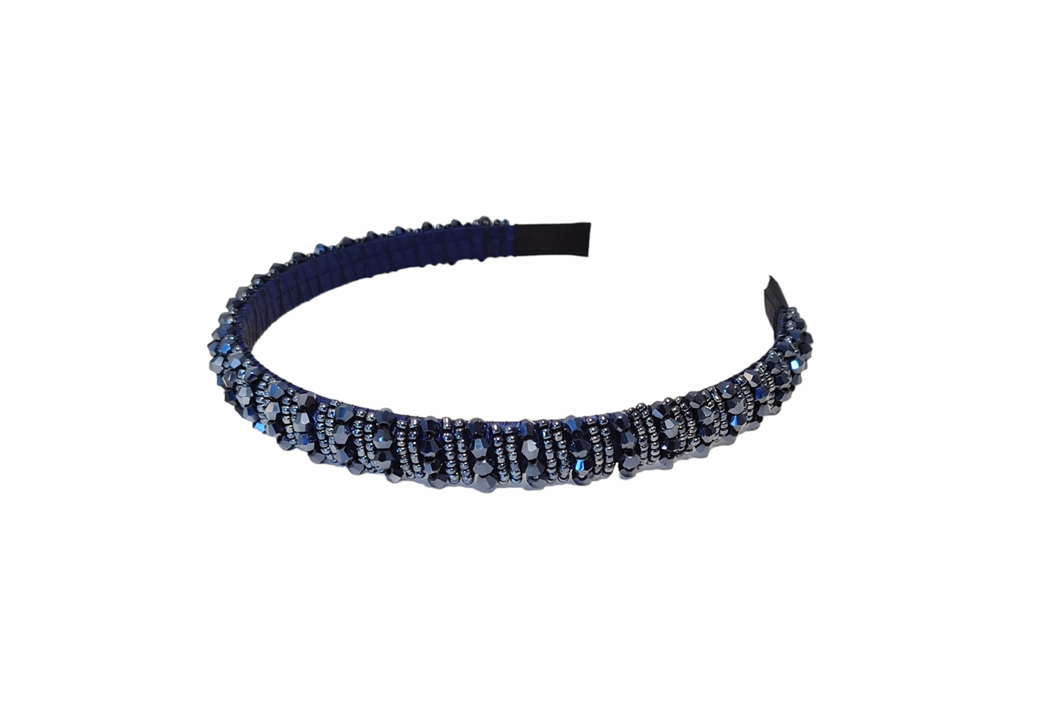 Hårbøyle Pearl Stor Navy