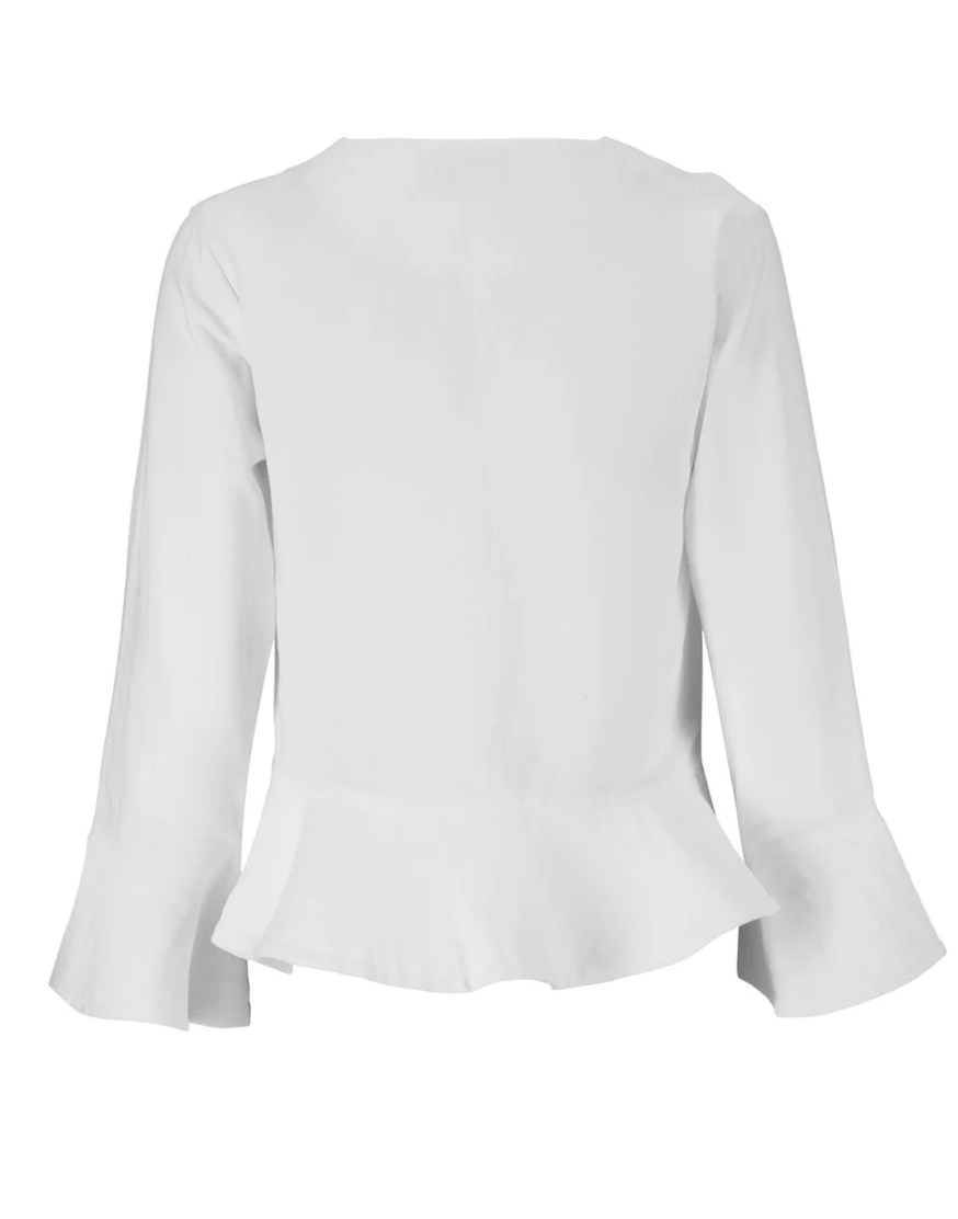 Maren Linen Jacket White