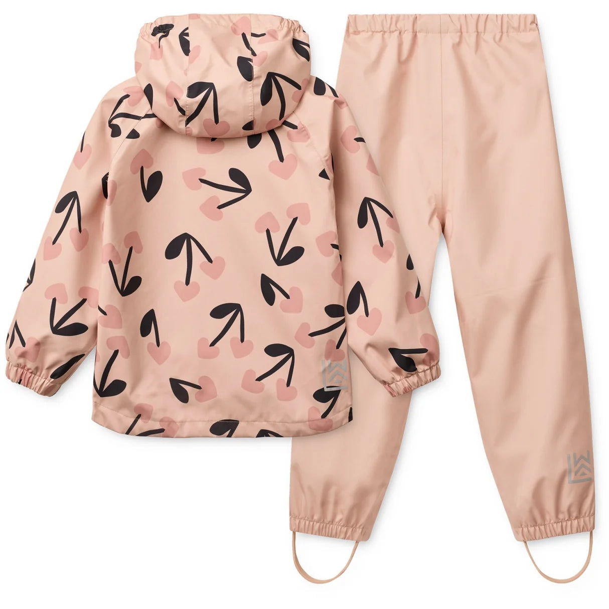 Pedia Rainwear Set Mega Cherry Heart/Rosey Mix