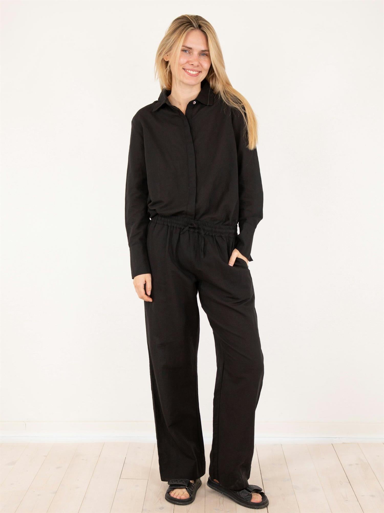 Sonar Linen Pants Black