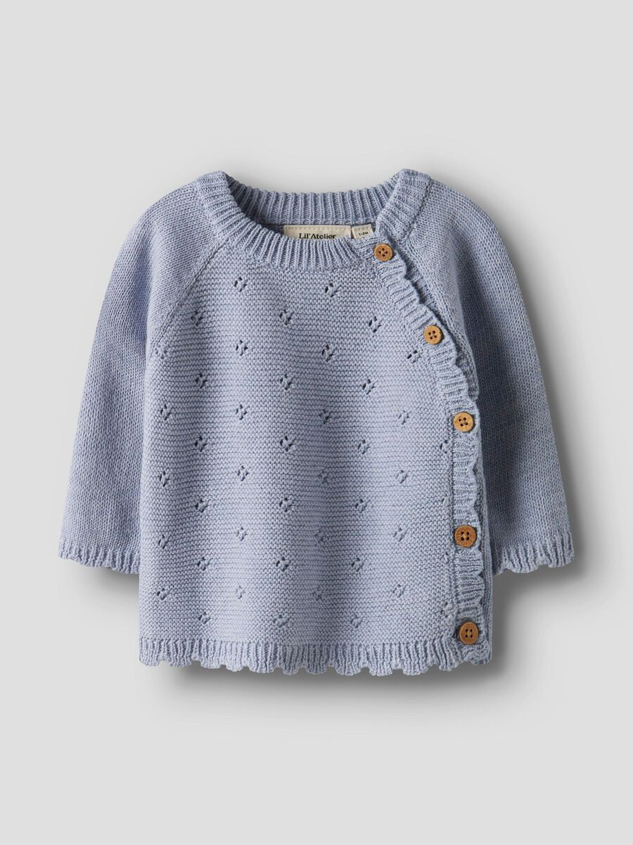Laguna Ls Wrap Knit Zen Blue