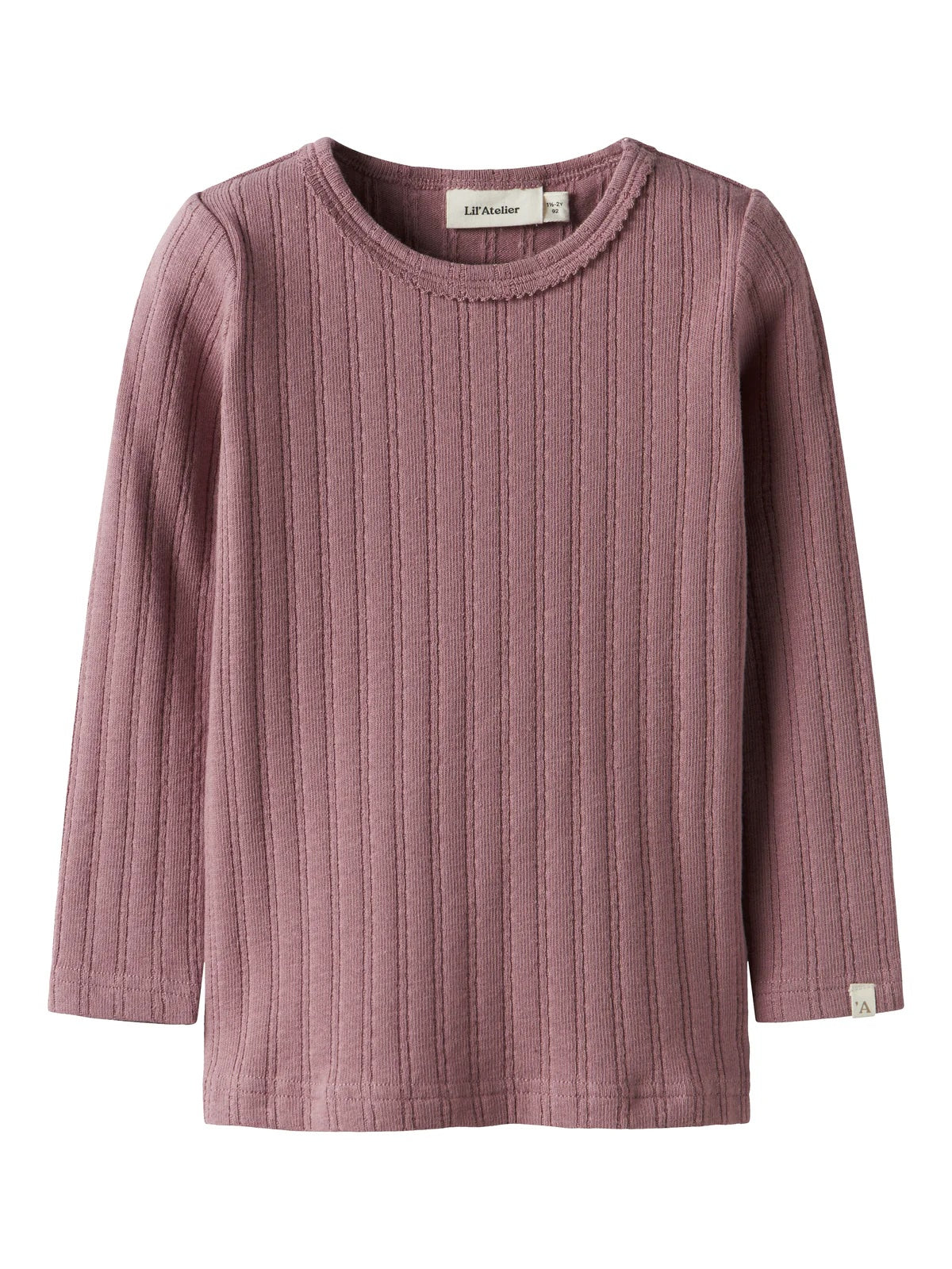 Rita Sig Ls Slim Top Mini Nostalgia Rose