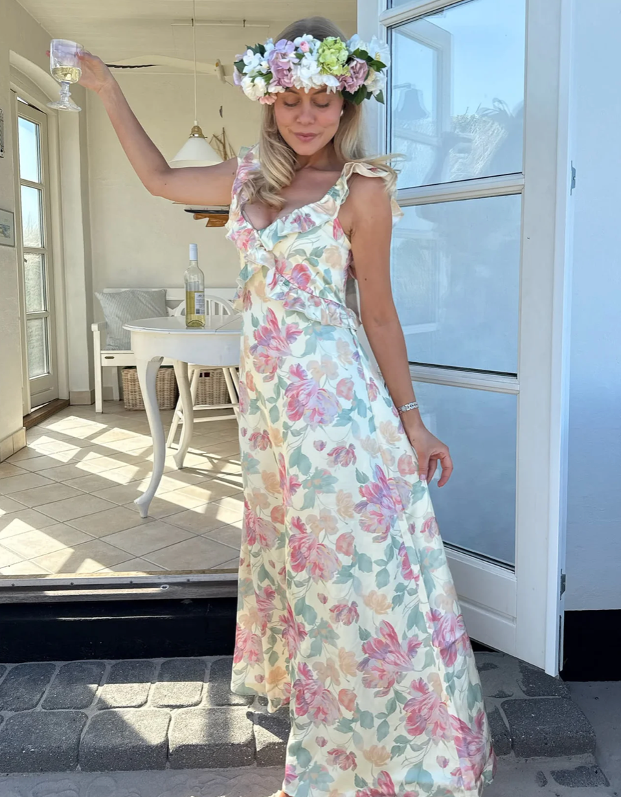 Melba Dress Pastel Garden