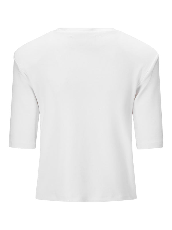 Sonia Rib Tee White