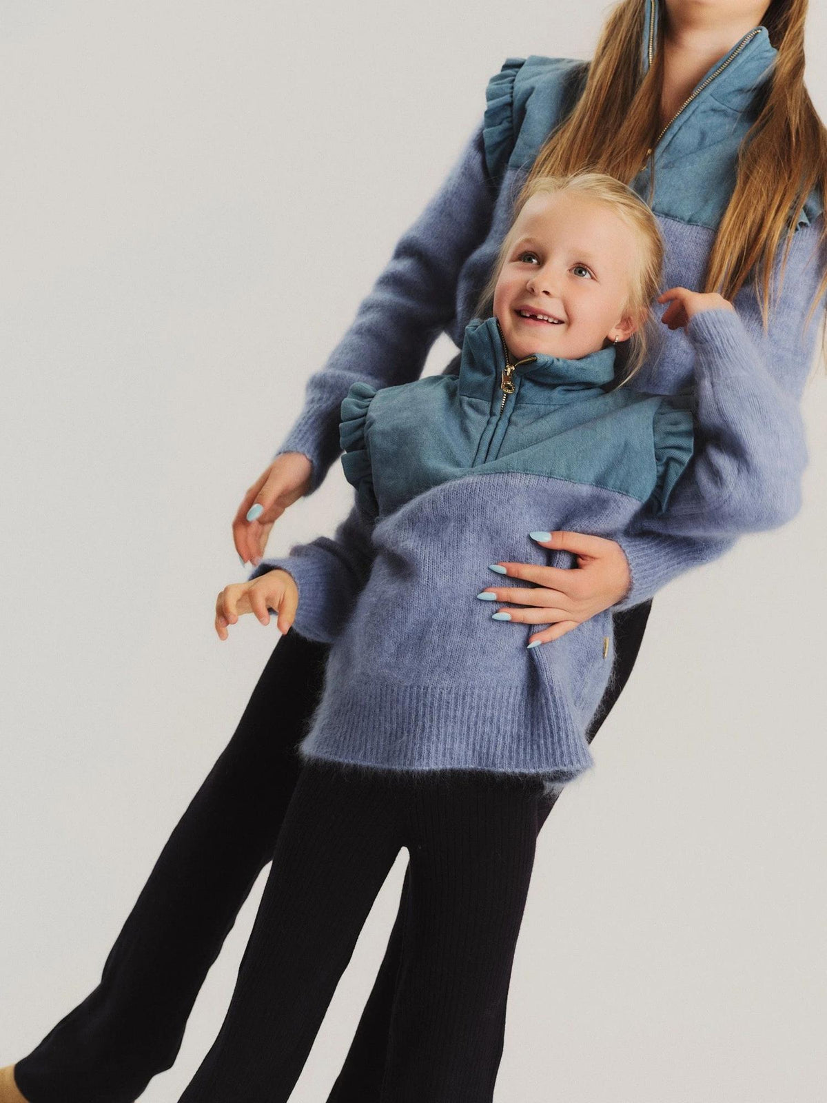 KIDS Liss Chunky Sweater Denim Blue
