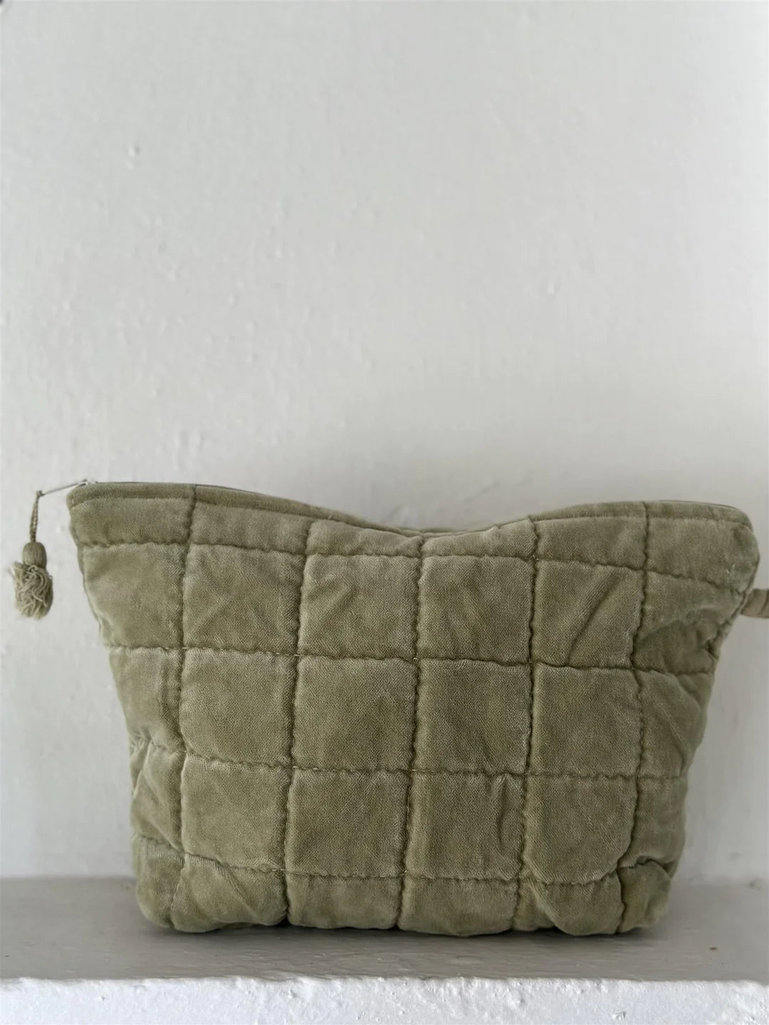 Toalettmappe Velour Pine Green