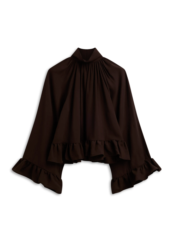 Clara Blouse Brown