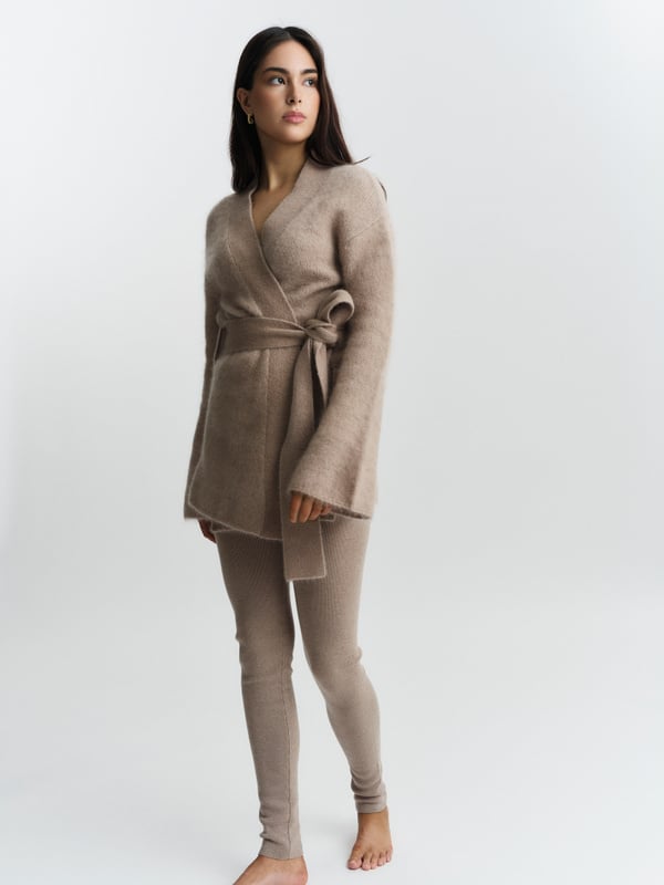 Vera Chunky Cardigan Hazel Beige