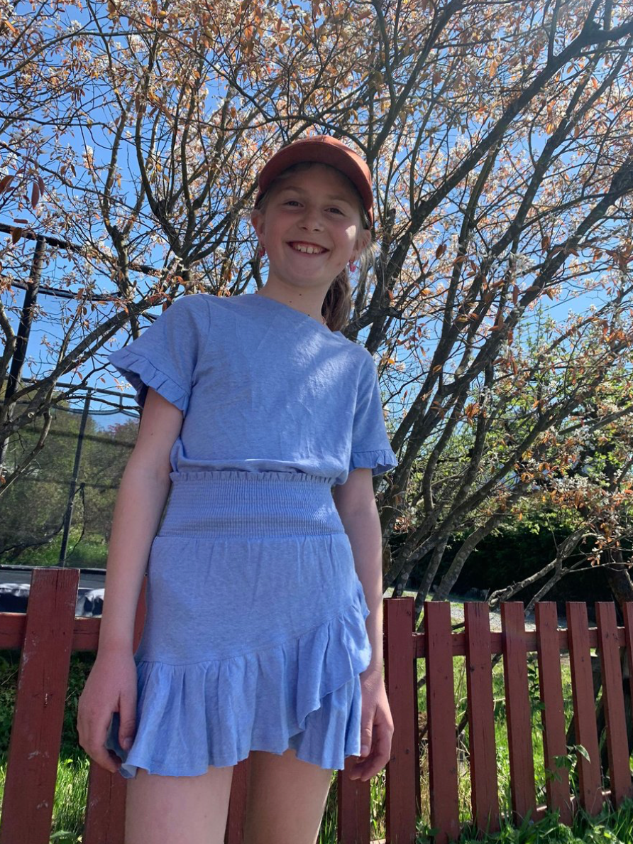 Lara Linen Tee Light Blue