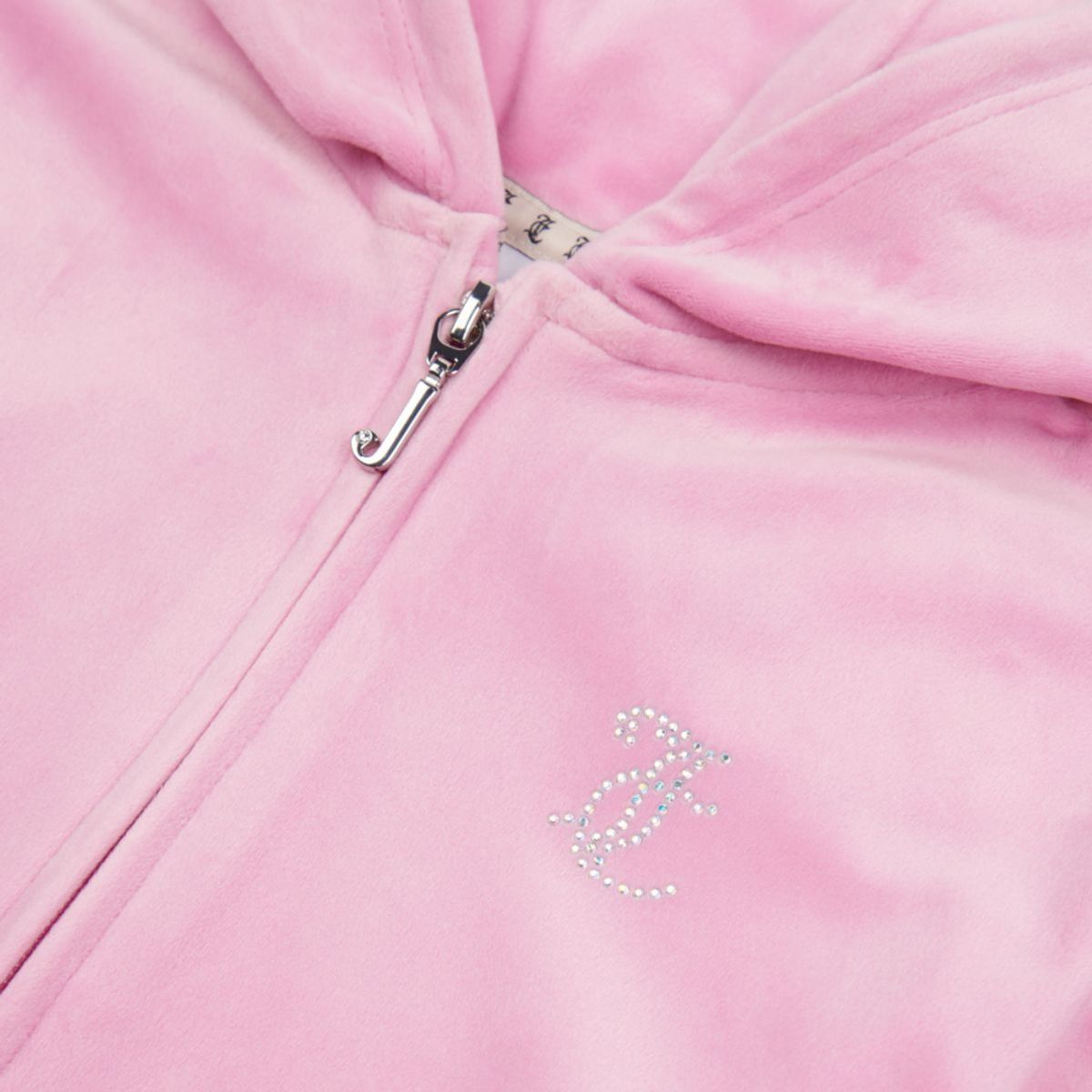 Diamant Zip Torunn Hoodie Pink Lilac