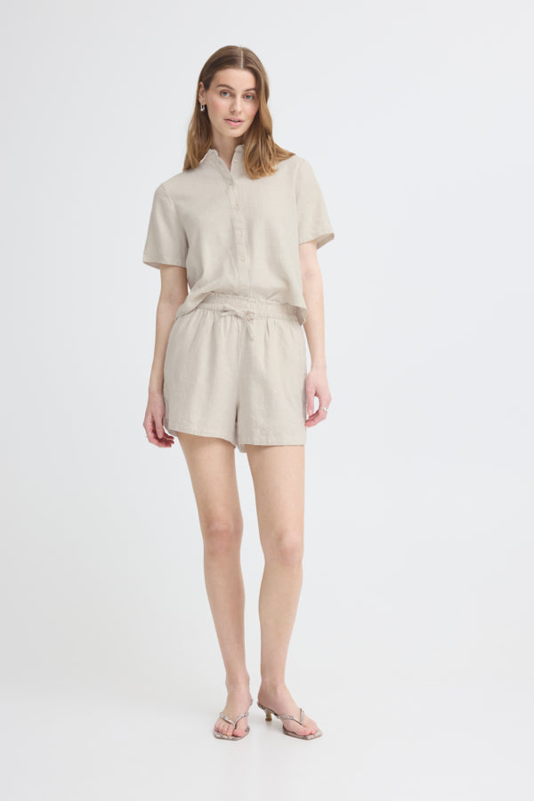 Linno Shorts Natural Ecru
