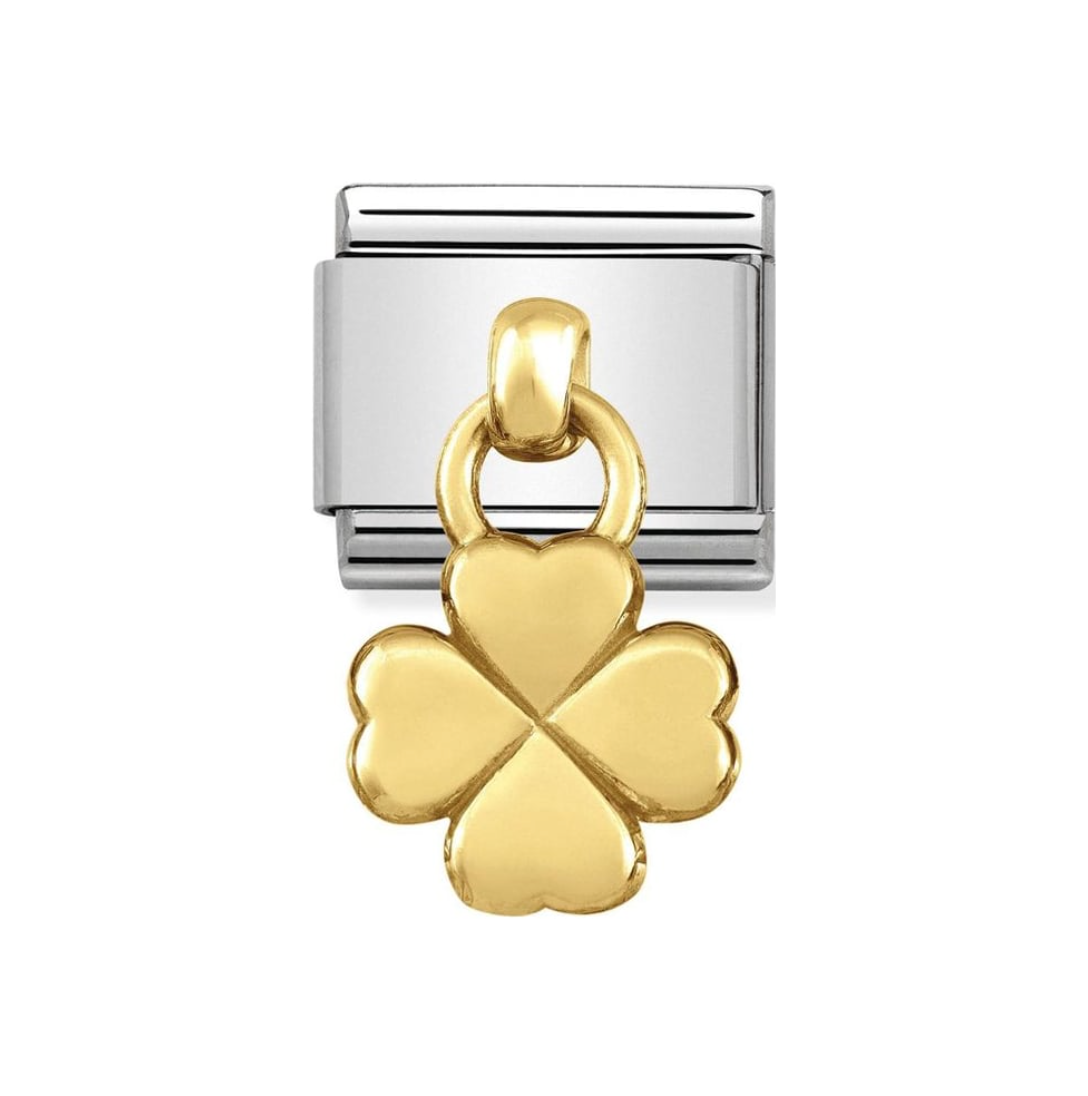 Charms Four Leaf Clover Gull