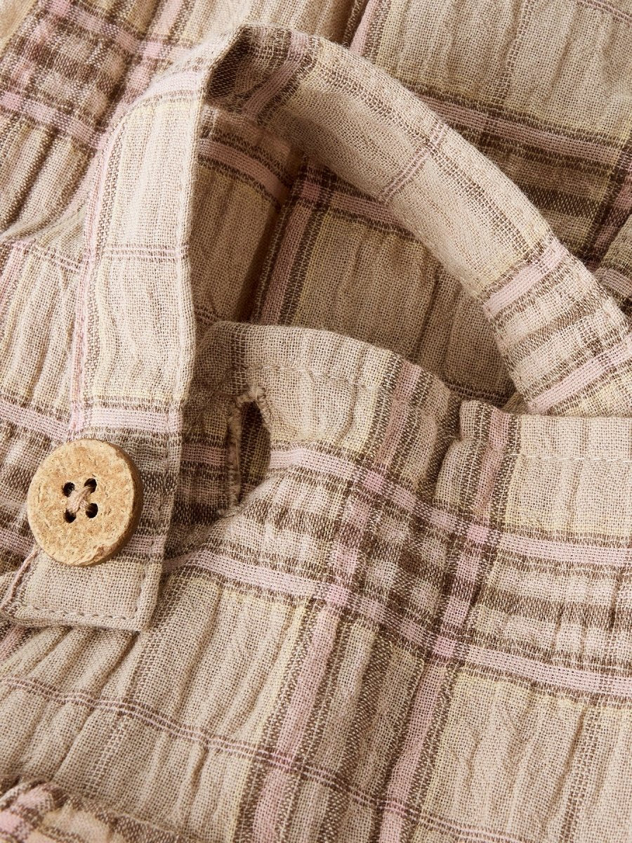 Diema Loose Overall Oxford Tan